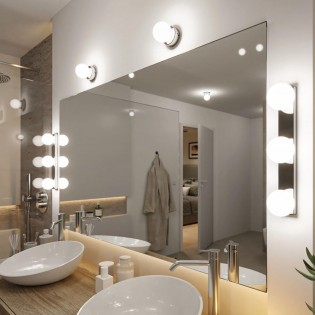 Aplique de pared para baños Gove (3 luces)