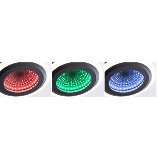 LED 3D Flush Light Spaceglow Two Dim (14W)