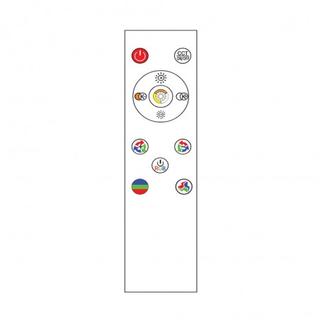 Plafón de techo LED 3D Spaceglow One Dim (34,5W)