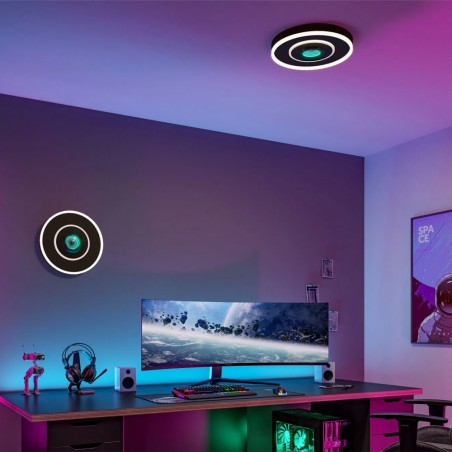 LED 3D Flush Light Spaceglow Four Dim (22W)