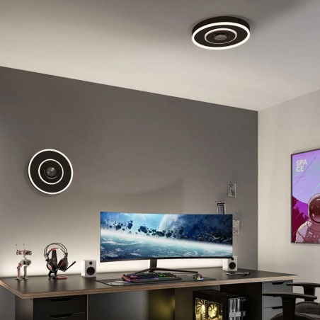 LED 3D Flush Light Spaceglow Four Dim (22W)