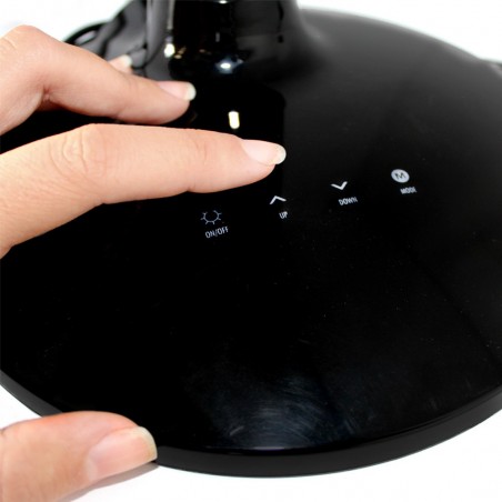 Flexo LED con despertador y USB Negro (10W)