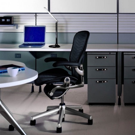 Flexo LED con despertador y USB Negro (10W)