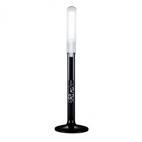 Flexo LED con despertador y USB Negro (10W)