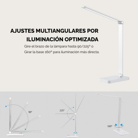 LED desk lamp rechargeable battery Attom 3CCT Dim (5W)