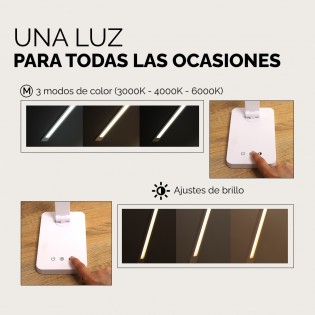 Flexo LED con batería recargable Norima Blanco CCT Dim (5W)