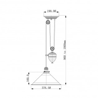 Ceiling lamp Provence Cobre II
