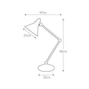 Table lamp Provence Cobre