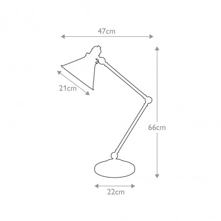 Table lamp Provence Cobre