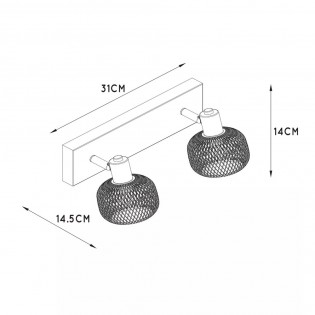 Ceiling Track Light Maren (2 lights)