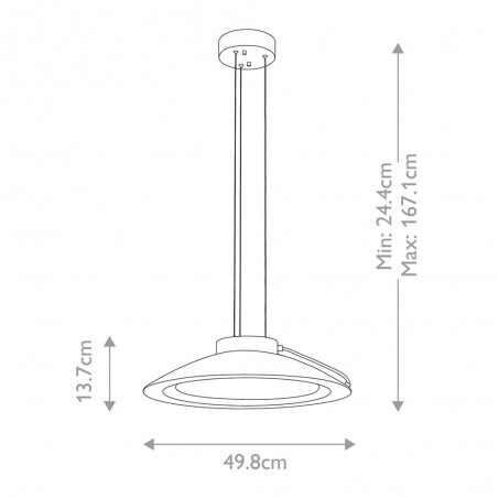 Lámpara de techo LED Europa (36W)