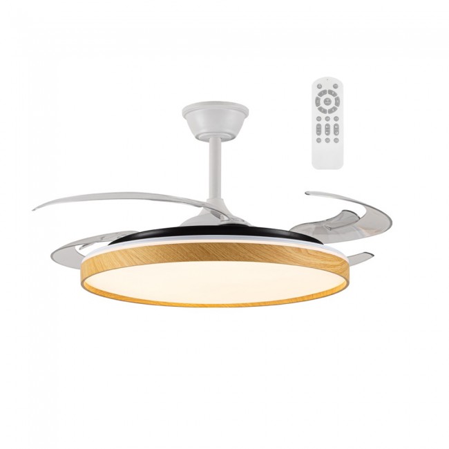 Ventilador LED aspas plegables Tamero L CCT Dim (80W)