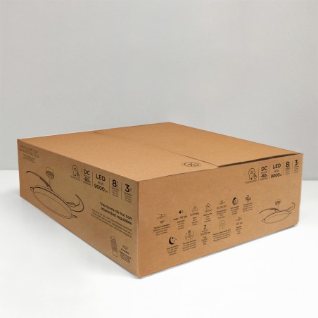 Ventilador LED aspas plegables Tamero L CCT Dim (80W)