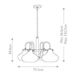Lámpara de techo Hinkley (4 luces)