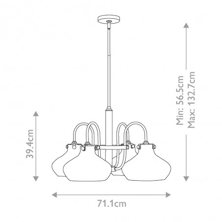 Lámpara de techo Hinkley (4 luces)