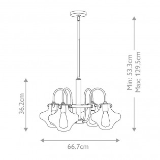 Lámpara colgante Hinkley (4 luces)