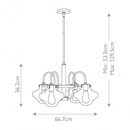 Pendant lamp Congress (4 lights)