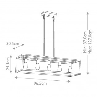 Pendant lamp New Harbor (5 lights)