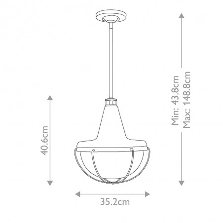 Pendant lamp Livingston M