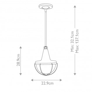 Pendant lamp Livingston S