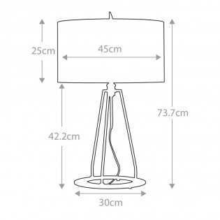 Lámpara de mesa Ferrara