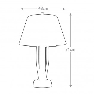 Lámpara de mesa Silvershore