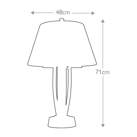 Lámpara de mesa Silvershore