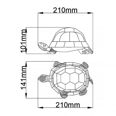 Lámpara de mesa Tortoise Tiffany