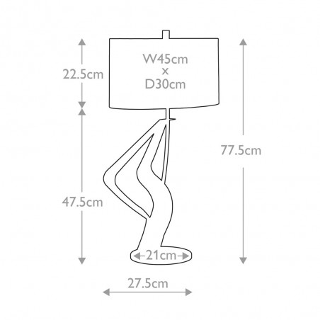 Lámpara de mesa Ribbon