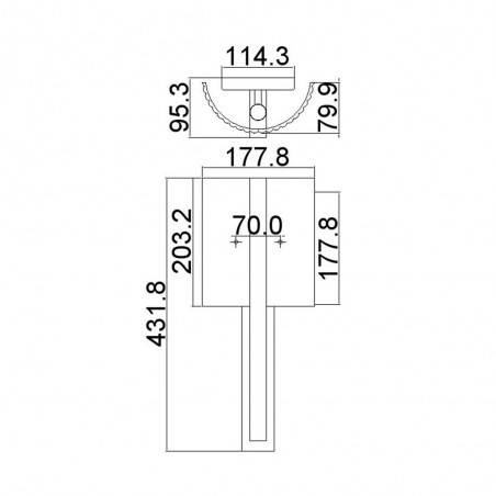 Wall lamp for bathrooms Freeport