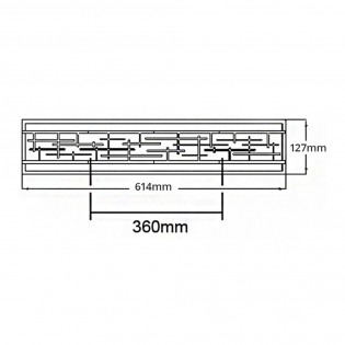 Aplique de pared LED para baños Zolon (28W)