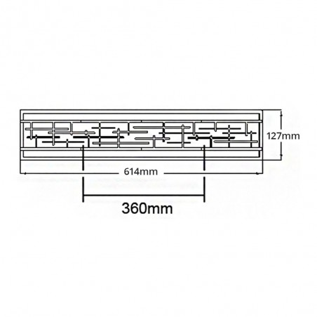 Aplique de pared LED para baños Zolon (28W)
