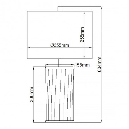 Table Lamp Reno Cream
