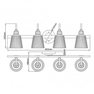 Bathroom's wall light Addison (4 lights)