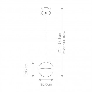 Lámpara colgante LED Moonlit (20.9W)