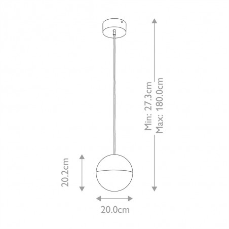 Lámpara colgante LED Moonlit (20.9W)