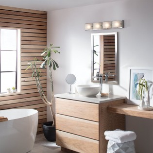 Aplique de pared para baños Daphne (4 luces)