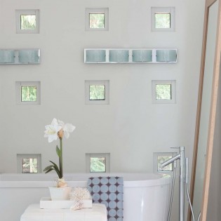 Aplique de pared para baños Daphne (4 luces)