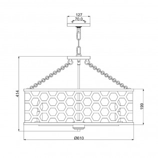 Ceiling lamp Felix (6 lights)