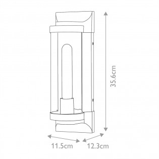 Aplique de pared de exterior Pearson