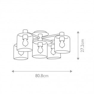 Ceiling Flush Light Axel (5 lights)