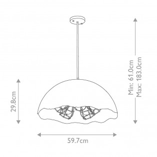 Lámpara de techo Fracture L