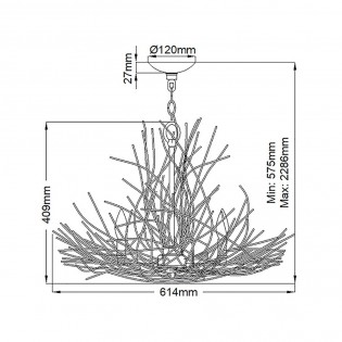 Ceiling lamp Organique (5 lights)
