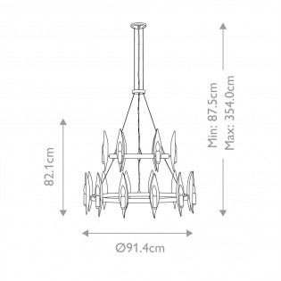 Chandelier Willow (18 lights)