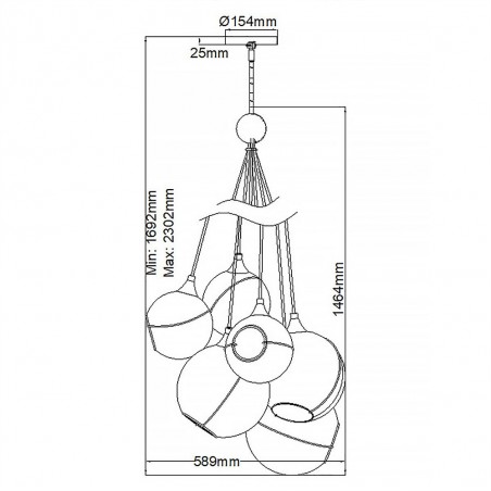 Pendant Lamp Skye (6 lights)