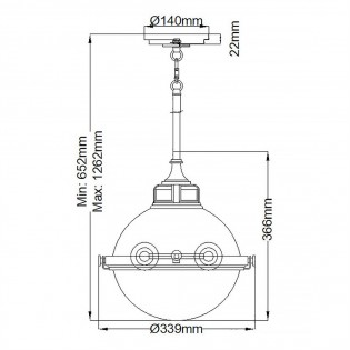 Pendant Lamp Fletcher M