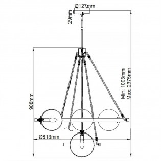 Lámpara de techo Harper (7 luces)