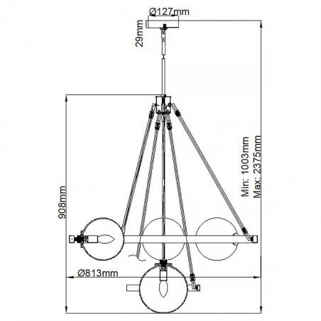 Lámpara de techo Harper (7 luces)
