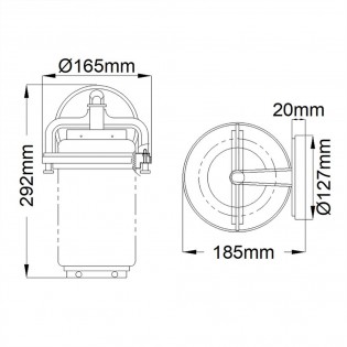 Aplique de pared de exterior Andover