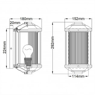 Outdoor Wall Lamp Castelle S